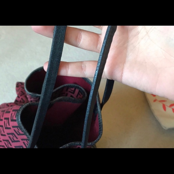 Authentic Fendi Canvass and Leather Tote - Picture 6 of 8